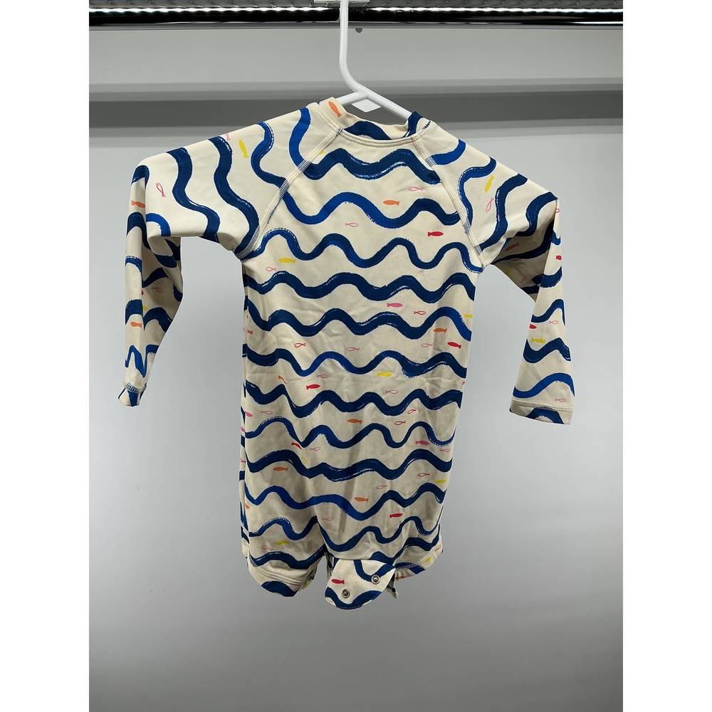 Long Sleeve Zip-Up Rash Guard One-Piece - Picture 2 of 3
